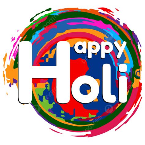 Happy Holi Colorful Background With Text Rang Barse