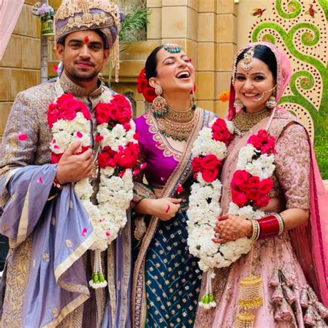 Kangana Ranaut beams with joy as she warmly welcomes her brother Aksht ...