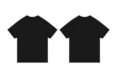 Unisex Black T Shirt Design Template An Illustration By Si Graphics