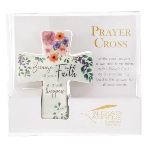 Ceramic Bible Verse Prayer Cross Faith McKenzie Place 802 Paul