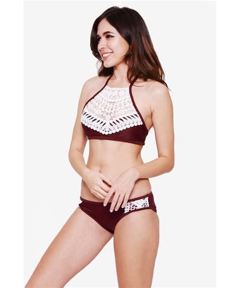 Malibu BeachwearマリブビーチウェアーのRuby Crochet High Neck Bikini Set WEAR