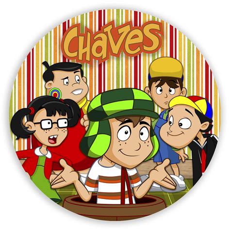 Foto Do Desenho Do Chaves - Painel Redondo - Chaves Desenho - Sublimado 3D - Sublistamps Sublimação