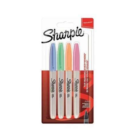 Compare Prices Sharpie Fine Pastel Permanent Markers Pack Of 4