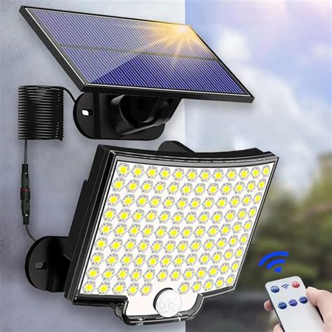 106LED Solar Light Outdoor Waterproof With Motion Sensor Floodlight