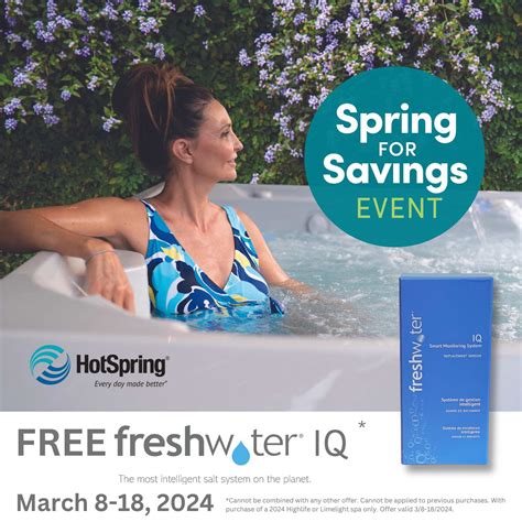 HotSpring Sale Free Freshwater IQ - Endless Pools Instant Rebate