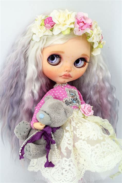 Custom Blythe Doll Ooak Mohair Hair Etsy Blythe Dolls Ooak Mohair