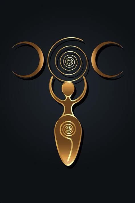 Triple Goddess Symbol Goddess Symbols Pagan Symbols Earth Goddess