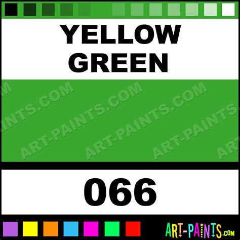 Yellow Green Decormatt Acryl Acrylic Paints 066 Yellow Green Paint