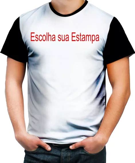 Camiseta Preta Personalizada Frente E Verso MercadoLivre