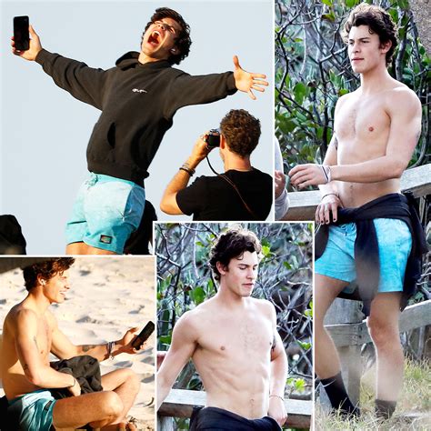 Shawn Mendes Goes Shirtless On Australia Beach With Friends Us Weekly