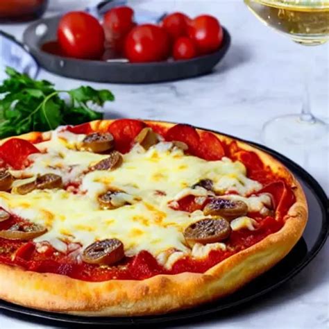 Deep Dish Pizza Cuisine Extra Cheese Openart