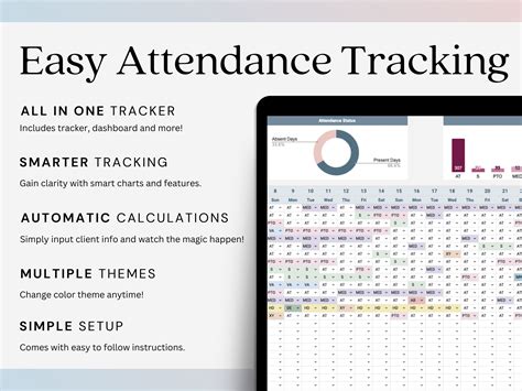 Employee Attendance Tracker Employee Schedule Template, Leave, Absence ...