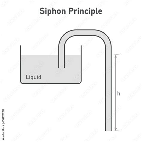 Simple Liquid Siphon Physics Principles Siphon Water From Lower Level