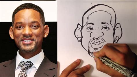 How To Draw A Caricature Will Smith Easy Pictures To Draw Willsmith