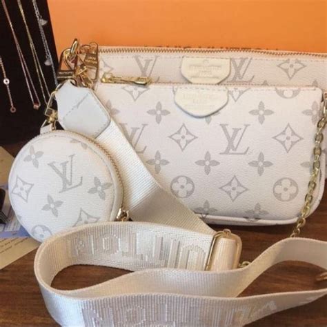 Stunning White Louis Vuitton Style Bag Mode Tassen Handtassen Sieraden Accessoires