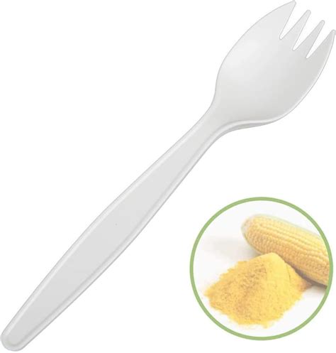 Amazon AmerCare Medium Weight Polypropylene Sporks White