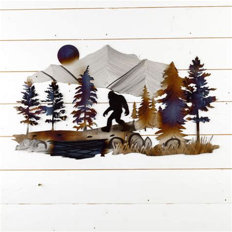 Bigfoot Home Décor Metal Wall Art | Iron Mountain Studios