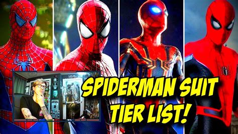 Live Action Spiderman Suit Tier List Youtube