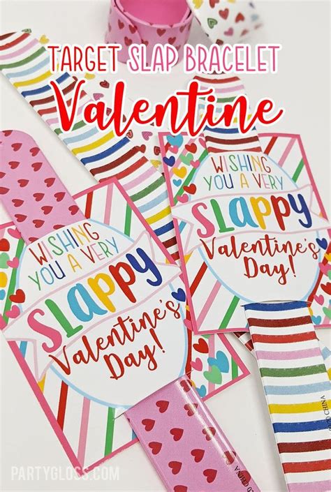 Slap Bracelet Valentine Printable