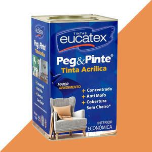 Tinta Latex Eucatex Peg Pinte Acrilico Mexerica 18l Leroy Merlin