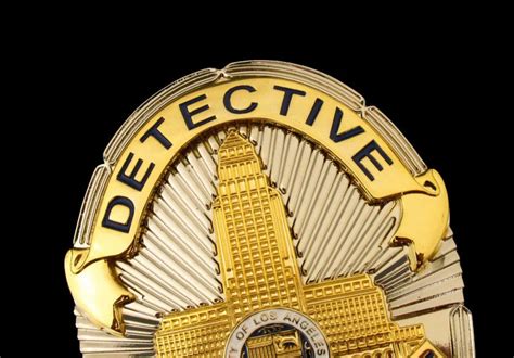 LAPD Los Angeles Detective Police Badge Replica Movie Props No.10520 ...