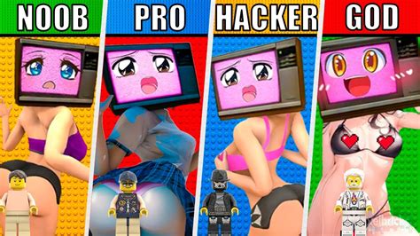 Lego Pixelart Tv Woman Lovestory In Skibidi Toilet Noob Pro Hacker