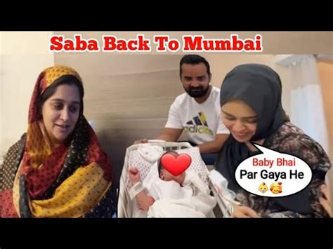 Saba Back To Mumbai Finally Aaj Dekha Baby Ko Dipika Ki Duniya Saba