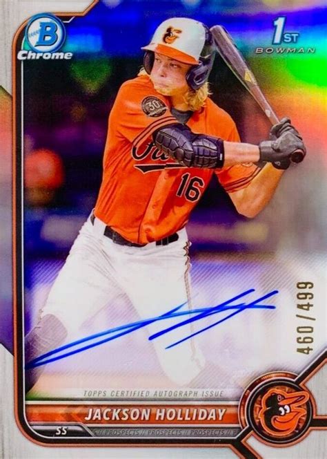 Jackson Holliday 2022 Bowman Draft CDA JH Chrome DP Auto Refractor