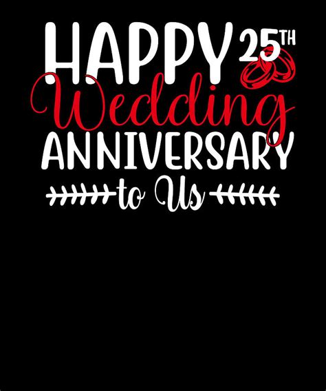 Happy 25th Wedding Anniversary Couples Digital Art By Orgence Matungwa Fine Art America