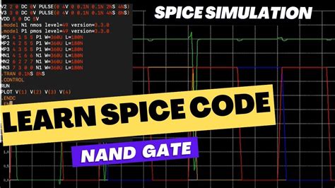 3 Input Nand Gate Using Spice Ngspice Pspice Spice Tutorial Ltspice Spice Youtube