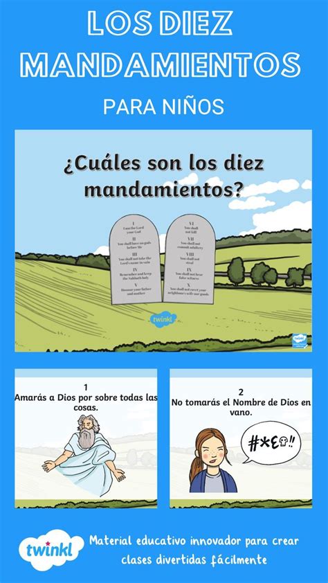 Esta Presentación Es Perfecta Para Introducir El Tema De Los Diez Mandamientos Para Niños