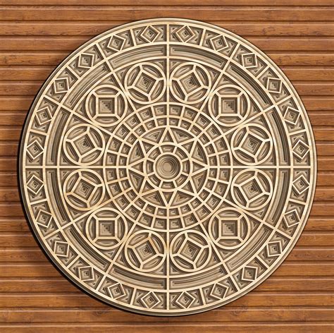 Modèle vectoriel découpé au laser mandala gothique Etsy