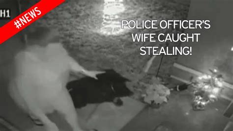 Police Officers Wife Caught On Camera Stealing Christmas Presents From Another Cops House