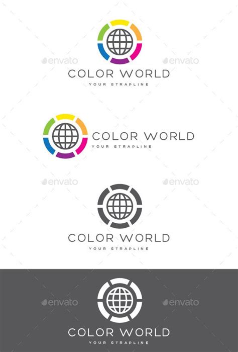 Color World Logo for Online Store and Retailer