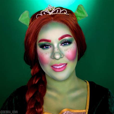 Shreks Princess Fiona Costume Makeup For Halloween 👑 Debra Jenn On Ig