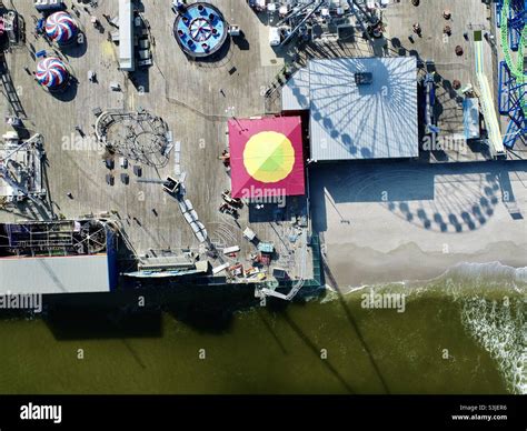 Seaside Amusement Boardwalk and Pier Stock Photo - Alamy