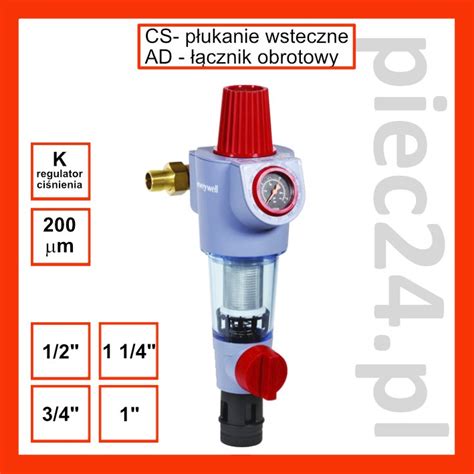 Honeywell Resideo Braukmann FK74CS do wody z regulatorem ciśnienia z