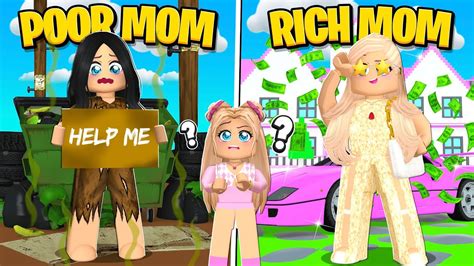 POOR MOM VS RICH MOM IN BROOKHAVEN ROBLOX BROOKHAVEN RP YouTube