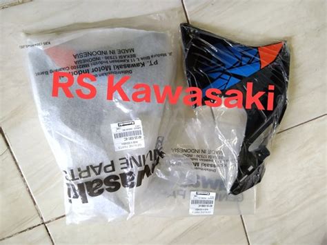 Jual Cover Sayap Tangki Kecil New Klx 150 Bf SE Extreme Orange Original