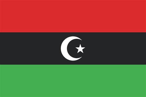 Premium Vector | Flag of libya