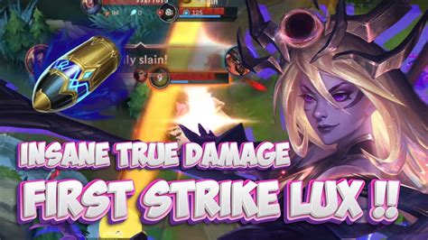 First Strike Lux Insane Combo Dark Cosmic Lux Gameplay Wild Rift