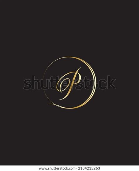 Luxury Calligraphy Letter Type P Vector Stock Vector (Royalty Free ...