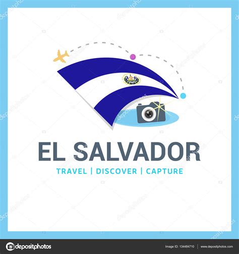 El salvador national flag logo Stock Vector Image by ©ibrandify #134484710