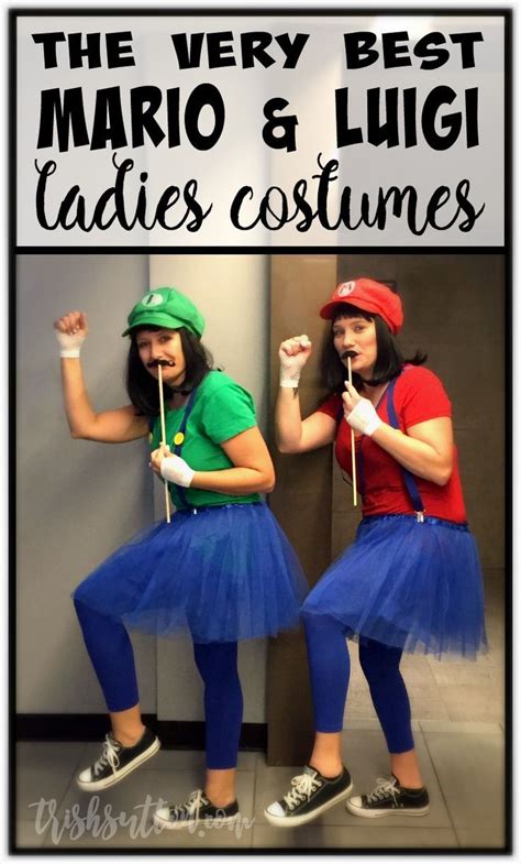 The Best Homemade Mario & Luigi Ladies Halloween Costumes | Mario ...