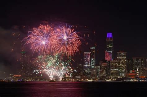 Premium Photo New Years Eve Firework Show In San Francisco California