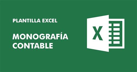 Descargar Plantilla Excel Monograf A Contable