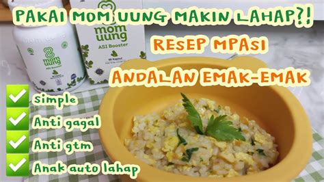 Resep Mpasi Simpel Anti Gagal Gtm Dengan Campuran Asi Booster Mom