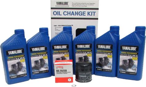 Yamalube F200 F250 Outboard Oil Change Kit 20W40 Fc Qty6 Amazon