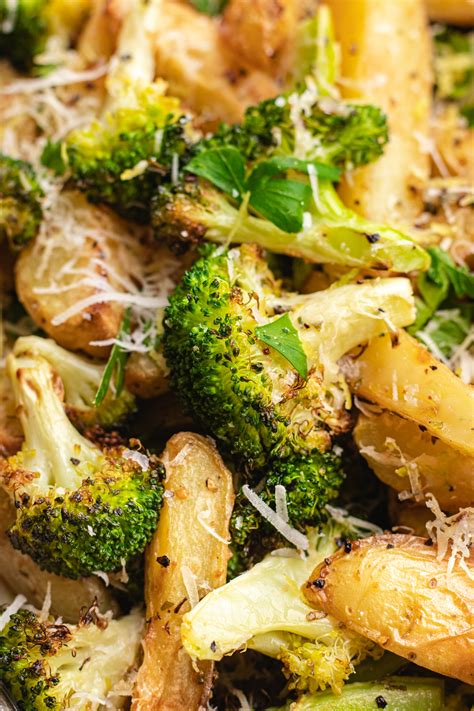 Roasted Potatoes And Broccoli The Delicious Plate