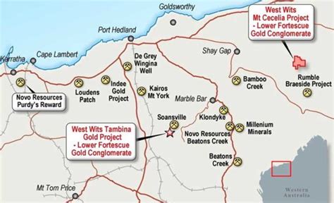 Pilbara Mines Map